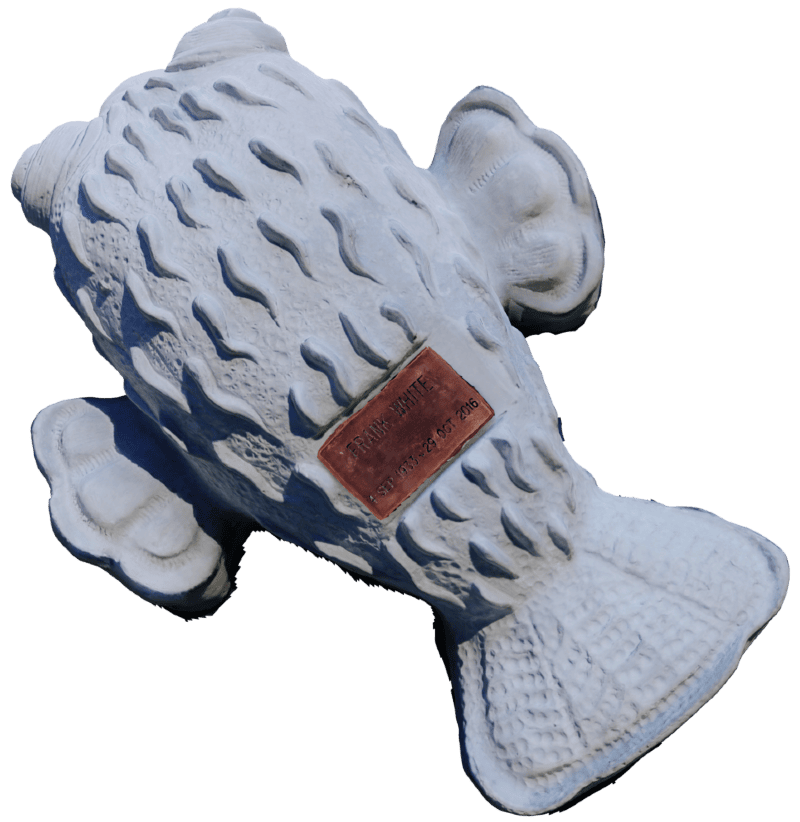 Pufferfish plaque memorial image